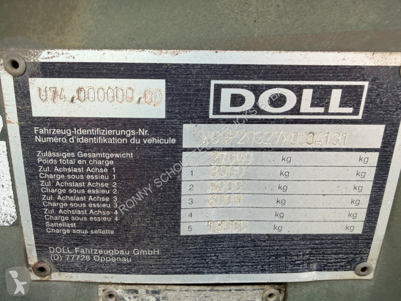 نصف مقطورة Doll U-74.0 3-Achs Containerchassis...