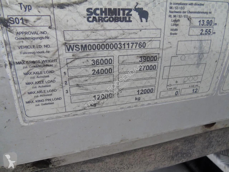 Semirremolque Schmitz Cargobull 3x AXLE + 2.90...