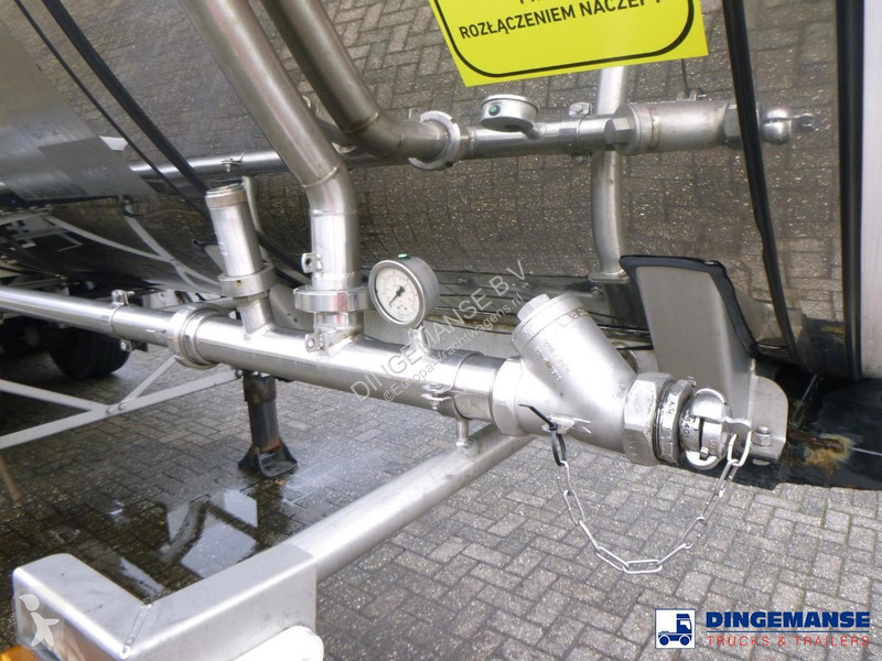 نصف مقطورة Burg Chemical tank inox L4BH 30 m3 /...