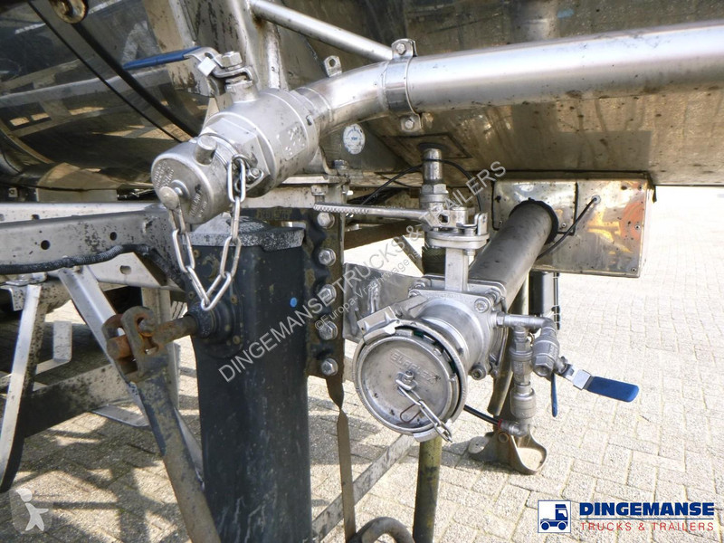 نصف مقطورة Burg Chemical tank inox L4BH 32.5 m3...