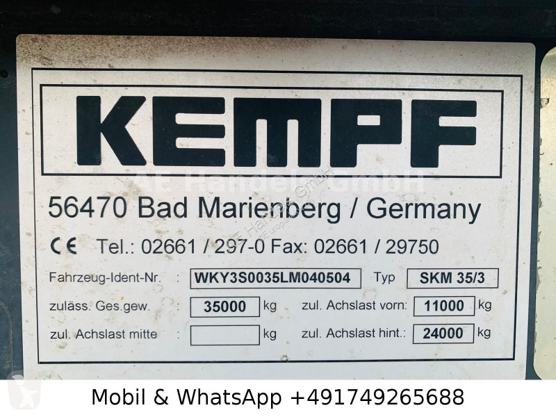 نصف مقطورة Kempf SKM 35/3 Alu-Kasten...
