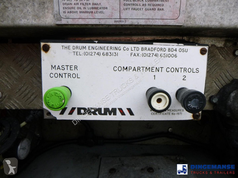 Semi remorque  Fuel tank alu 37 m3 / 2 comp