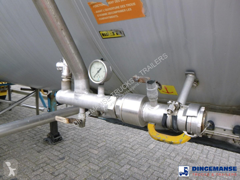 نصف مقطورة Magyar Chemical tank inox L4BH 33 m3...