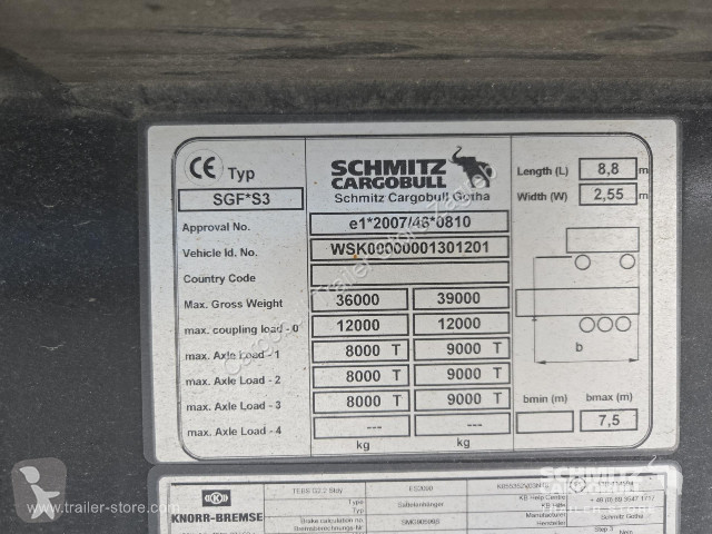 نصف مقطورة Schmitz Cargobull Semitrailer Tipper...