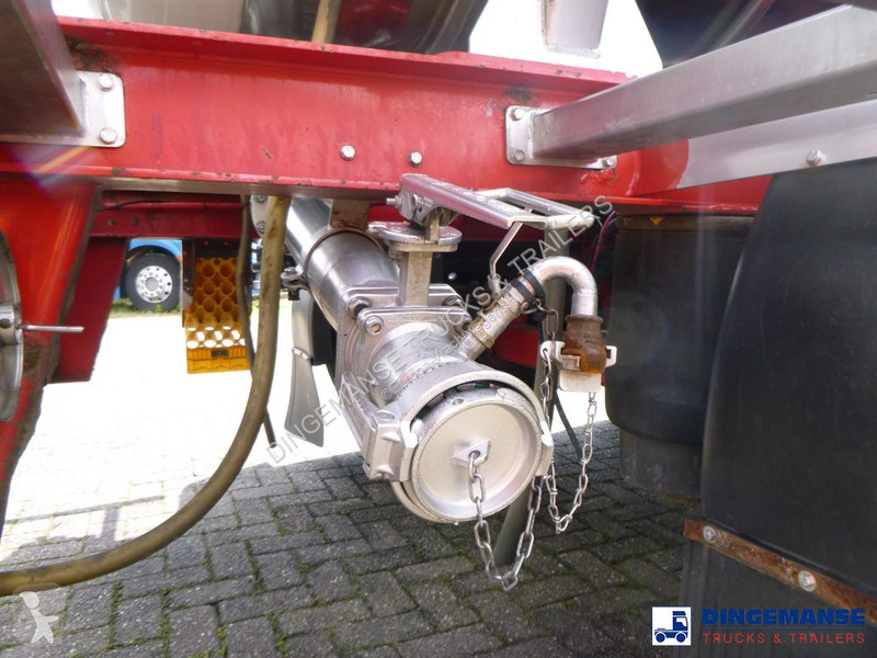 نصف مقطورة Burg Chemical tank inox L4BH 22.5 m3...