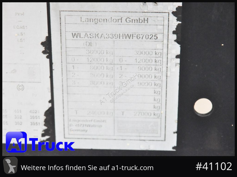 نصف مقطورة Langendorf SKA 24/30, Alukippmulde...