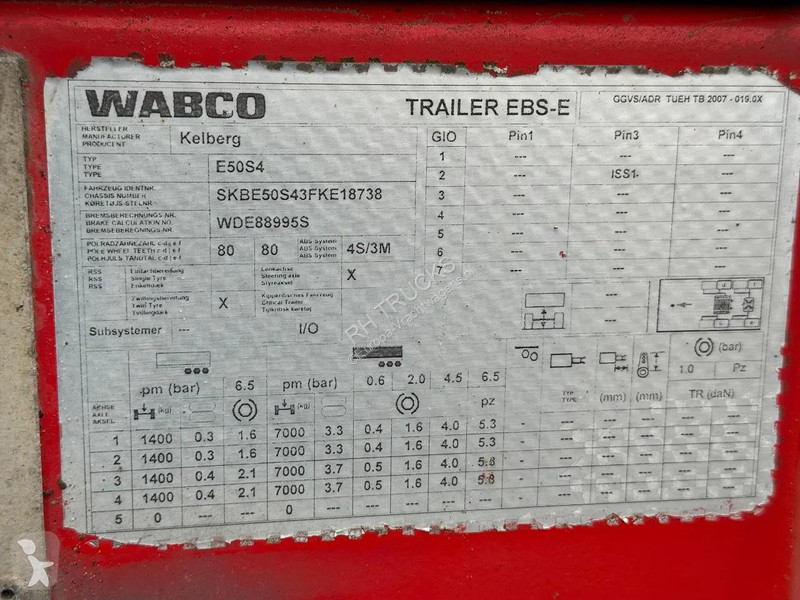 نصف مقطورة Kel-Berg 4 AXLE - SAF - EXTENDABLE...