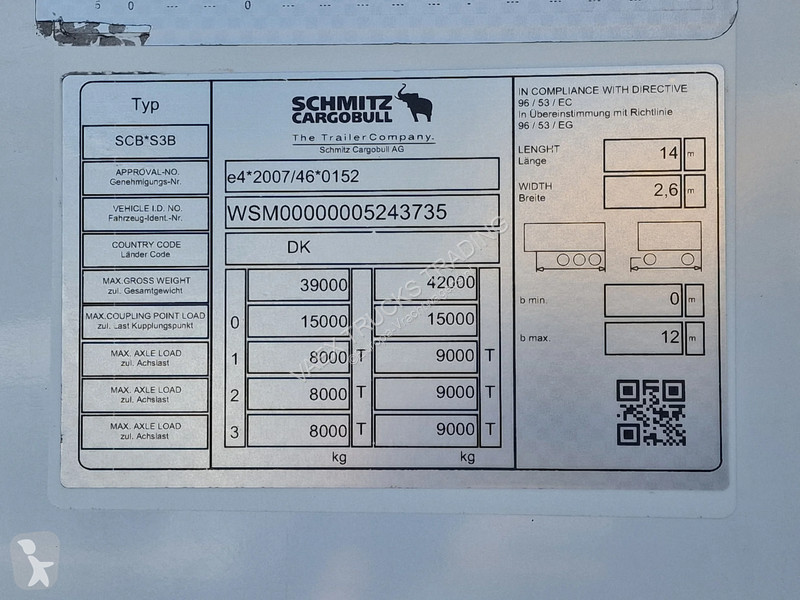 Oplegger Schmitz Cargobull SCB*S3B - Frigo...