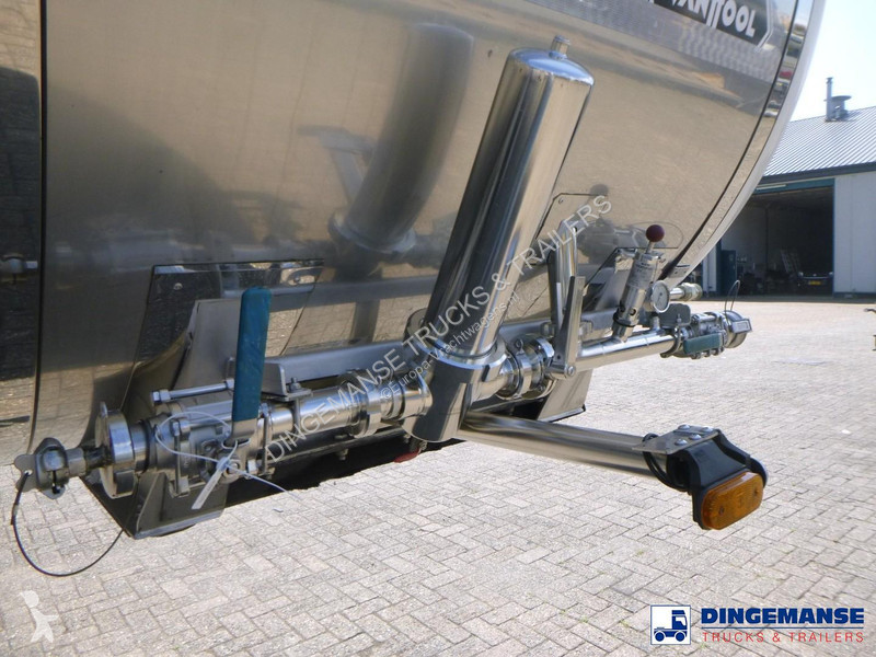 نصف مقطورة Van Hool Food tank inox 28.5 m3 / 3...