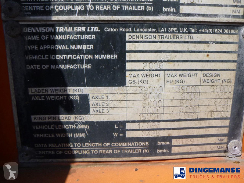 نصف مقطورة Dennison 4-axle container combi...