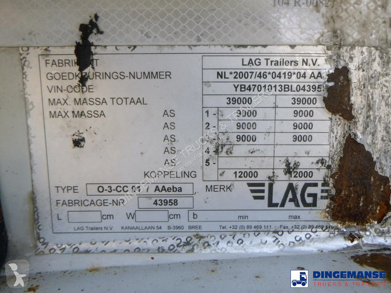 Semirimorchio LAG 3-axle container trailer 20 ft