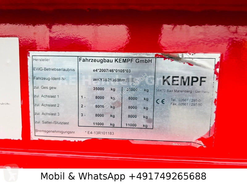 Semirremolque Kempf SKM Stahl 60m3...