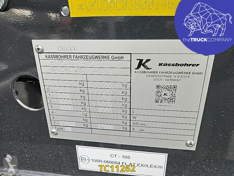 Semitrailer Kässbohrer SHF T 20