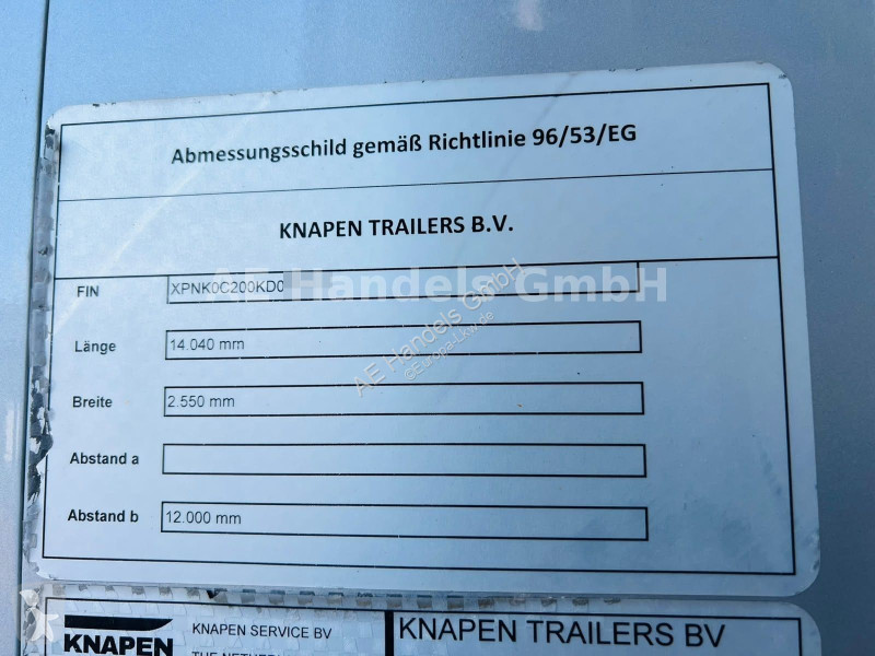 Oplegger Knapen KT01 Cargo-Floor Luft...