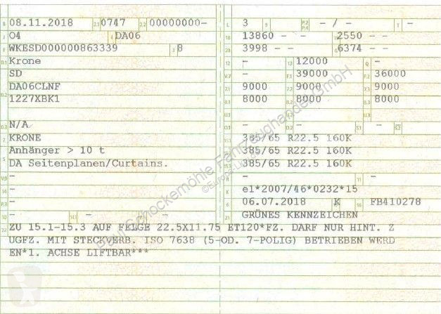 Полуприцеп Krone 27 eLB50-CS*LiftA*Edscha