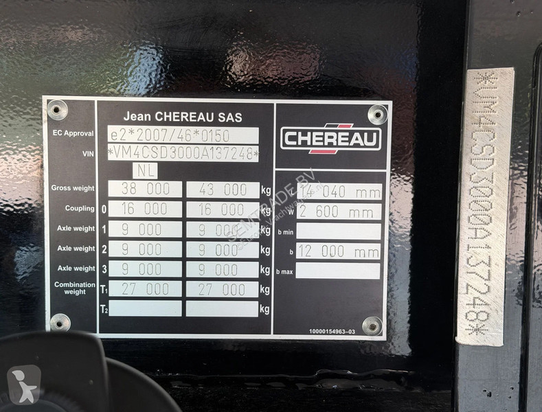 Oplegger Chereau N/A CSD3 THERMO KING A-360...