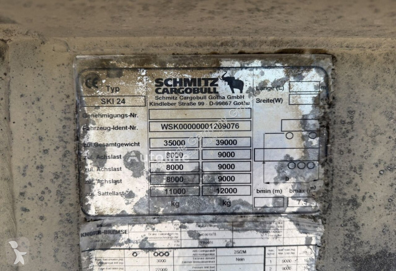 Schmitz Cargobull SKI 24 SL 7.2 Kipper...