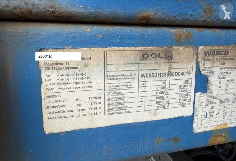 Doll S3H / Swiss-Vehicle semi-trailer