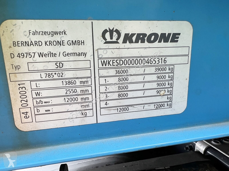 Semitrailer Krone SDP 27 SDP 27 , Edscha-Verdeck