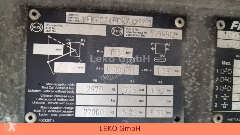 نصف مقطورة Fruehauf Frigo Semi 38T Vector 1850...