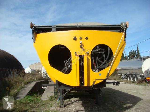 Semitrailer Pomiers BENNE POUSSOIR 33T + BACHE