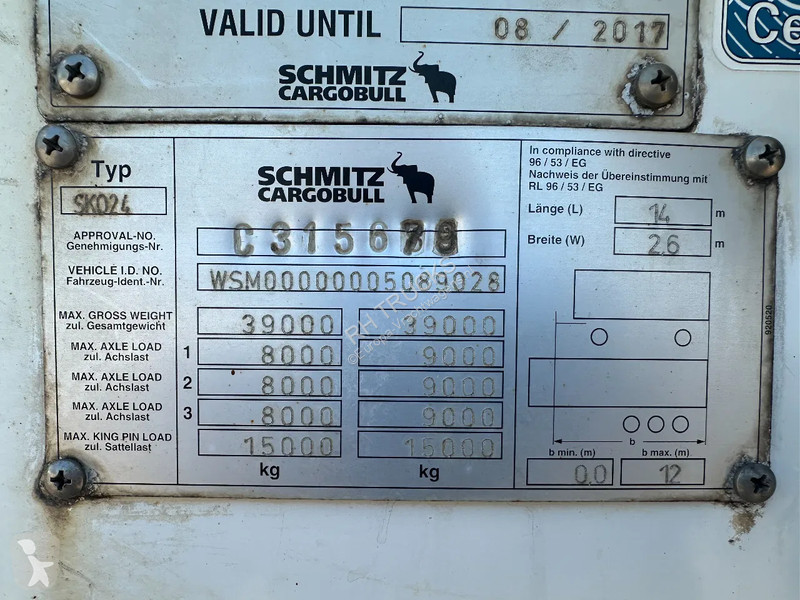 Oplegger Schmitz Cargobull PRICES FROM €6950 TO...