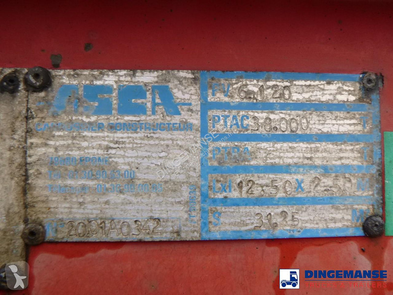 نصف مقطورة Asca 3-axle container trailer