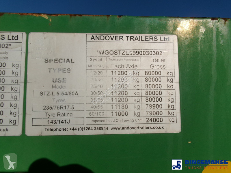 Semitrailer Goldhofer 5-axle semi-lowbed...