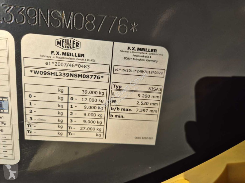 Semiremorca Meiller 12/27 KISA3 Plane...