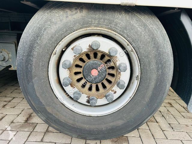 Návěs  Mega Gabelstaplertransporter Ladebordwand9t