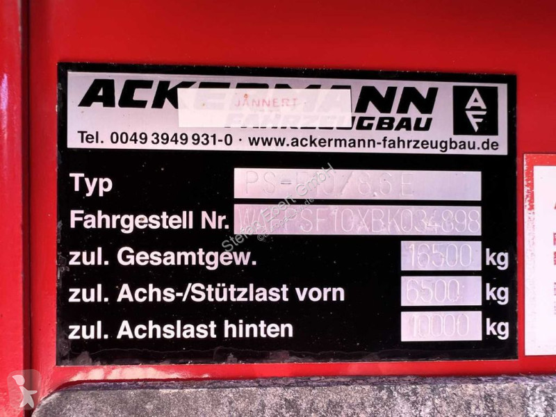 Semitrailer Ackermann PS-F10/86E Pritsche...