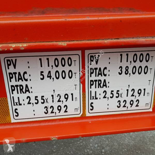Semitrailer Louault 3 essieux porte engin
