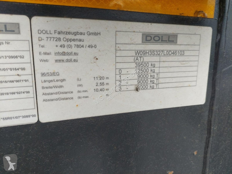 Návěs Doll Holzauflieger H3S-12, Tydraul ,...