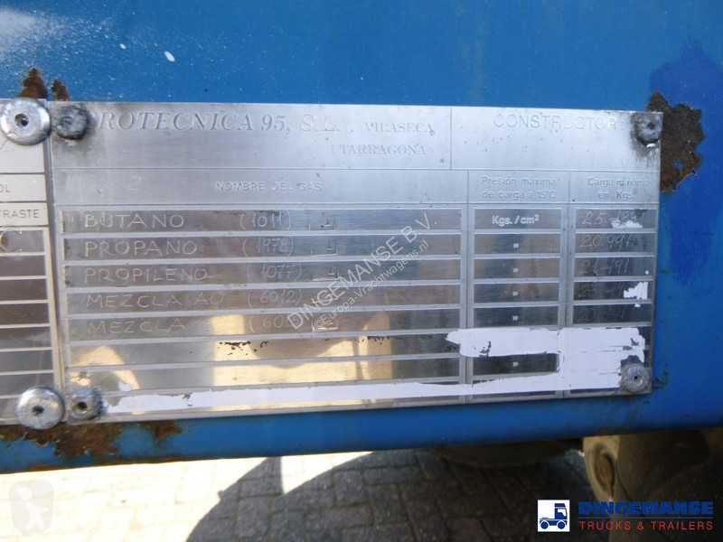 Sættevogn  Gas tank steel LPG 49.9 m3 / 1comp