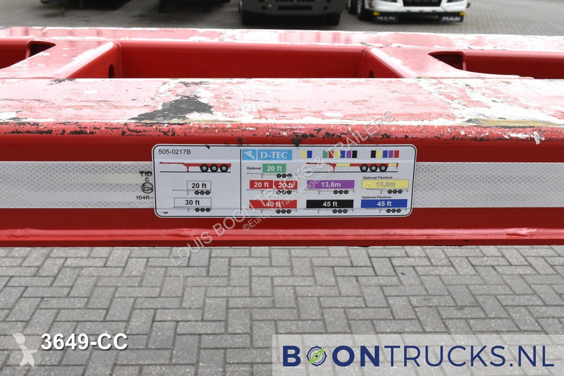 Sættevogn D-TEC FLEXITRAILER | 2x20-30-40-45ft...