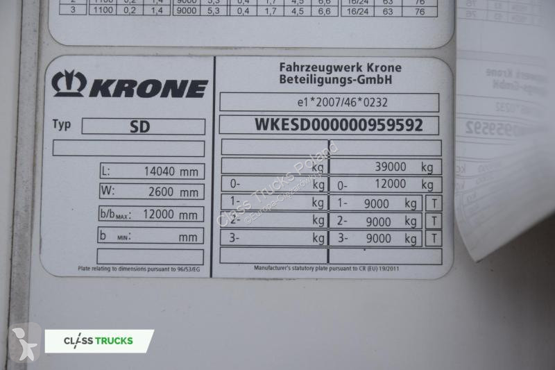 Sættevogn Krone SDR  FP 60 ThermoKing SLXi 300