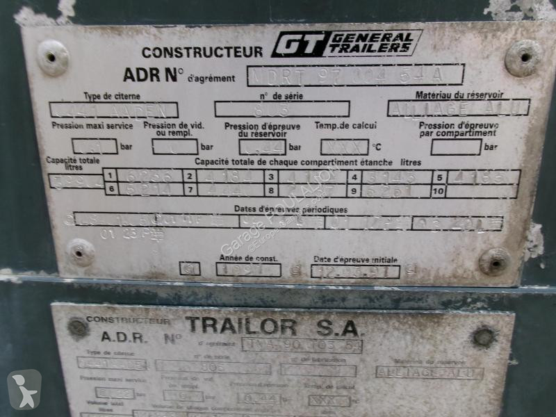 Semitrailer Trailor 3 essieux Trailor Fuel tank...