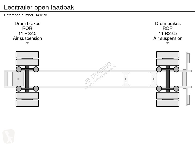 Oplegger Lecitrailer open laadbak