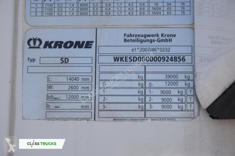Sættevogn Krone SDR  FP 60 ThermoKing SLXi 300