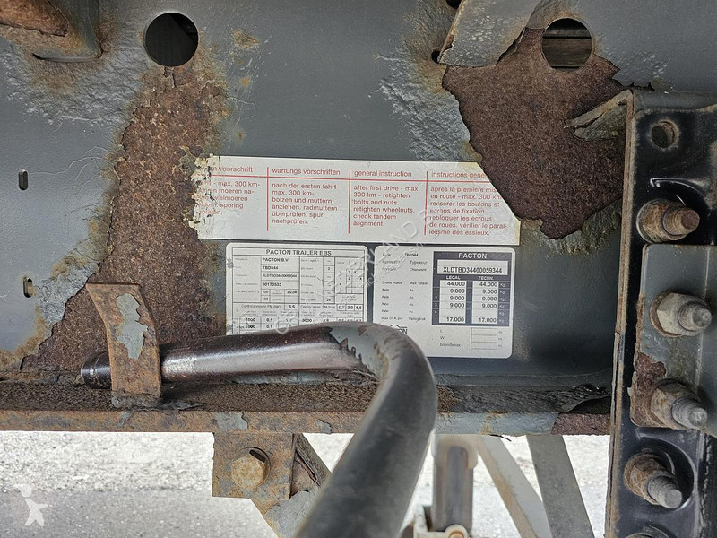 Semitrailer Pacton TBD344 | STEERING AXLE |...