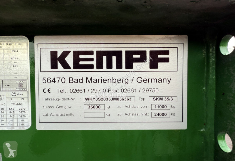 Semiremorca Kempf SKM35/3 SK