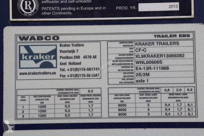Semirremolque Kraker trailers CF-C