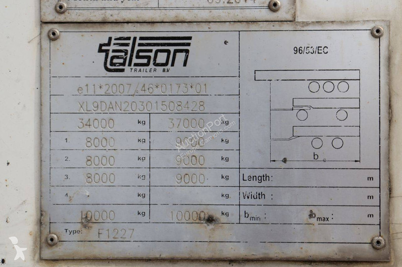 Semirremolque Talson F1227