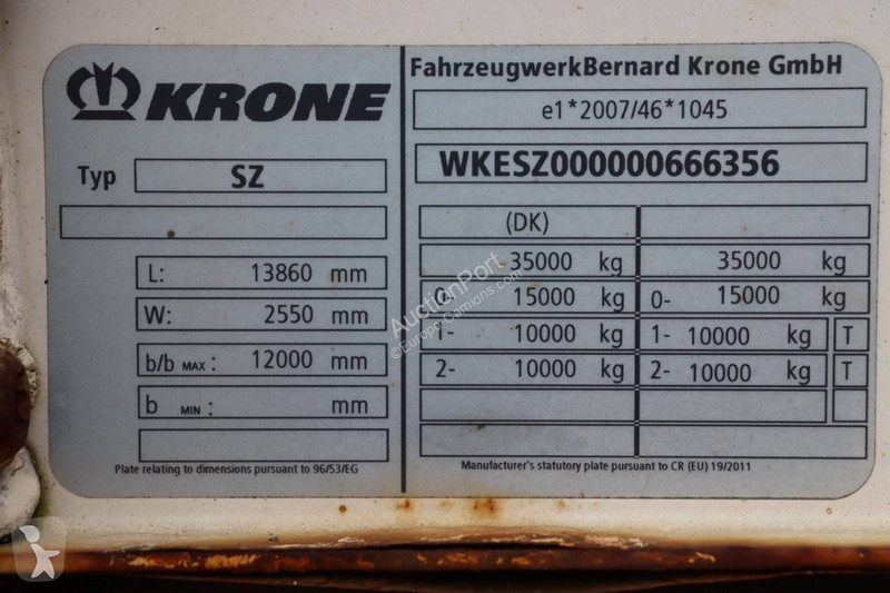 Semirremolque Krone SZ