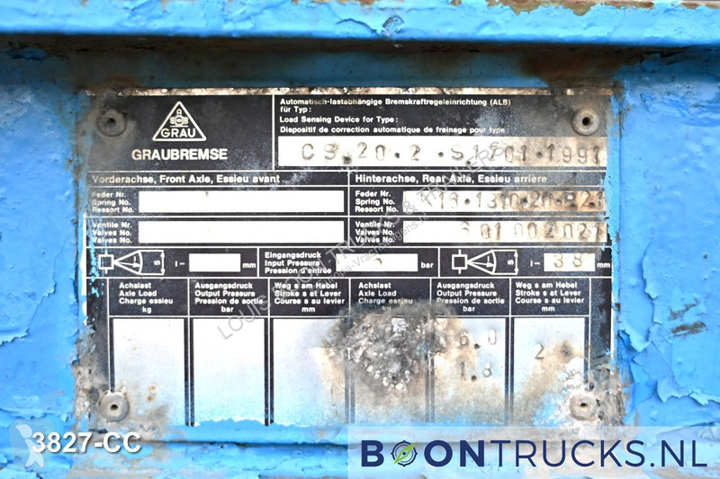 Semi remorque  CS 20/2 CHASSIS | 20ft * STEEL...