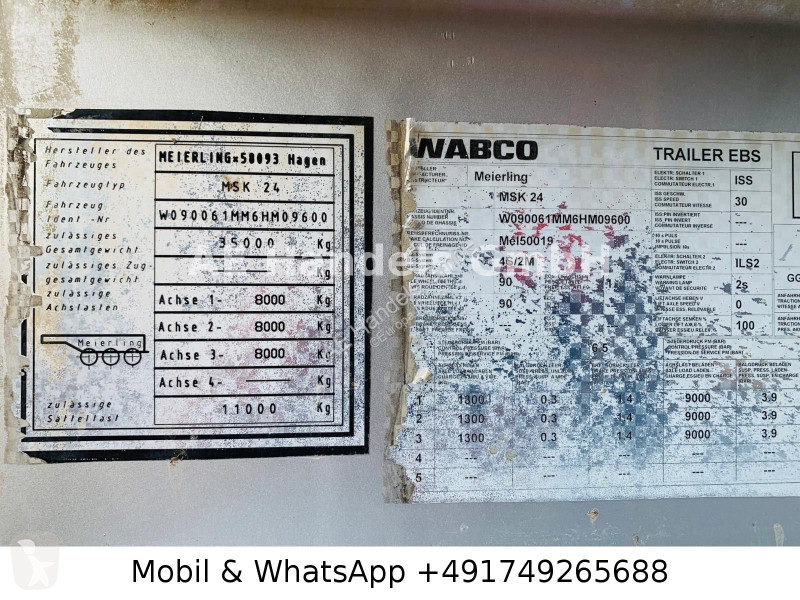 نصف مقطورة Meierling MSK 24m³ VollAluminium...