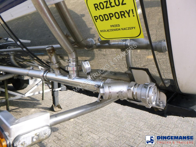 نصف مقطورة Burg Chemical tank inox L4BH 32.5 m3...