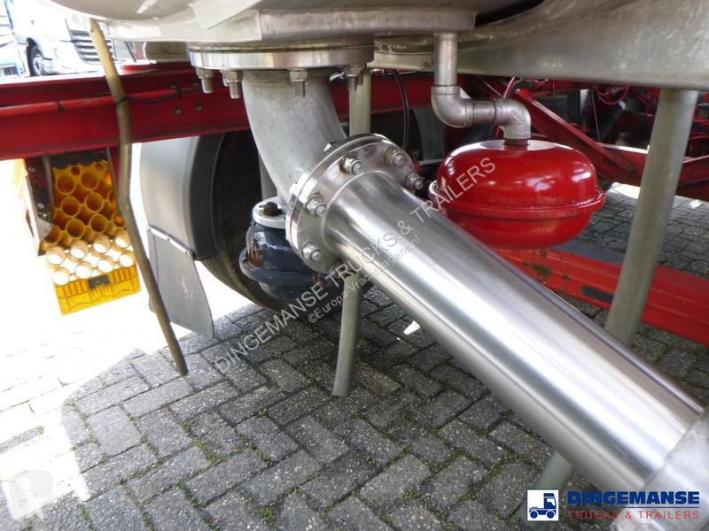 نصف مقطورة Burg Chemical tank inox L4BH 22.5 m3...