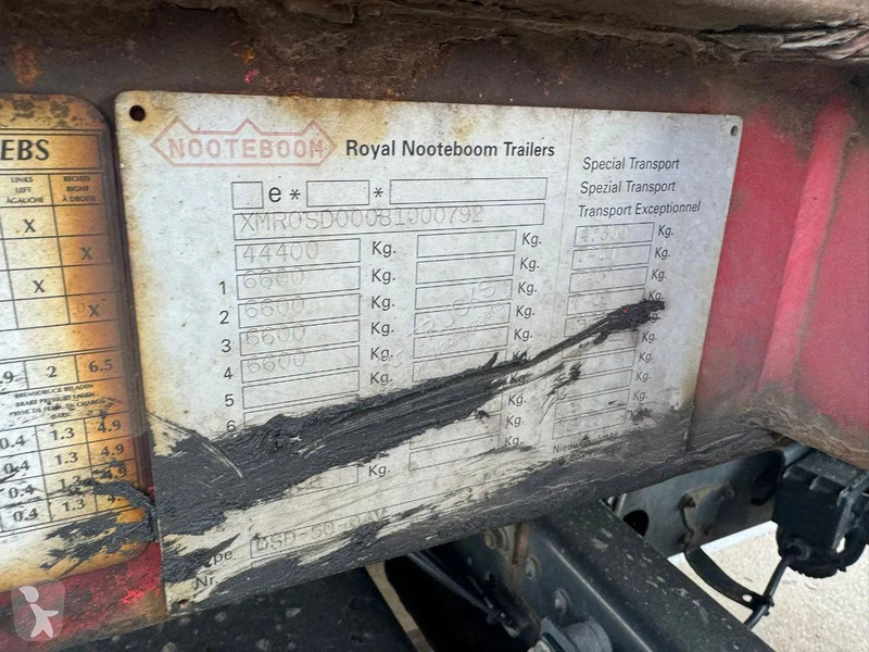 نصف مقطورة Nooteboom -50-04V - 4 AXLE LAST 2...