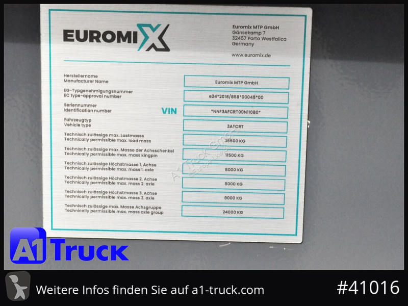 Semirimorchio Wielton Euromix ca 27m³  Stahl,...